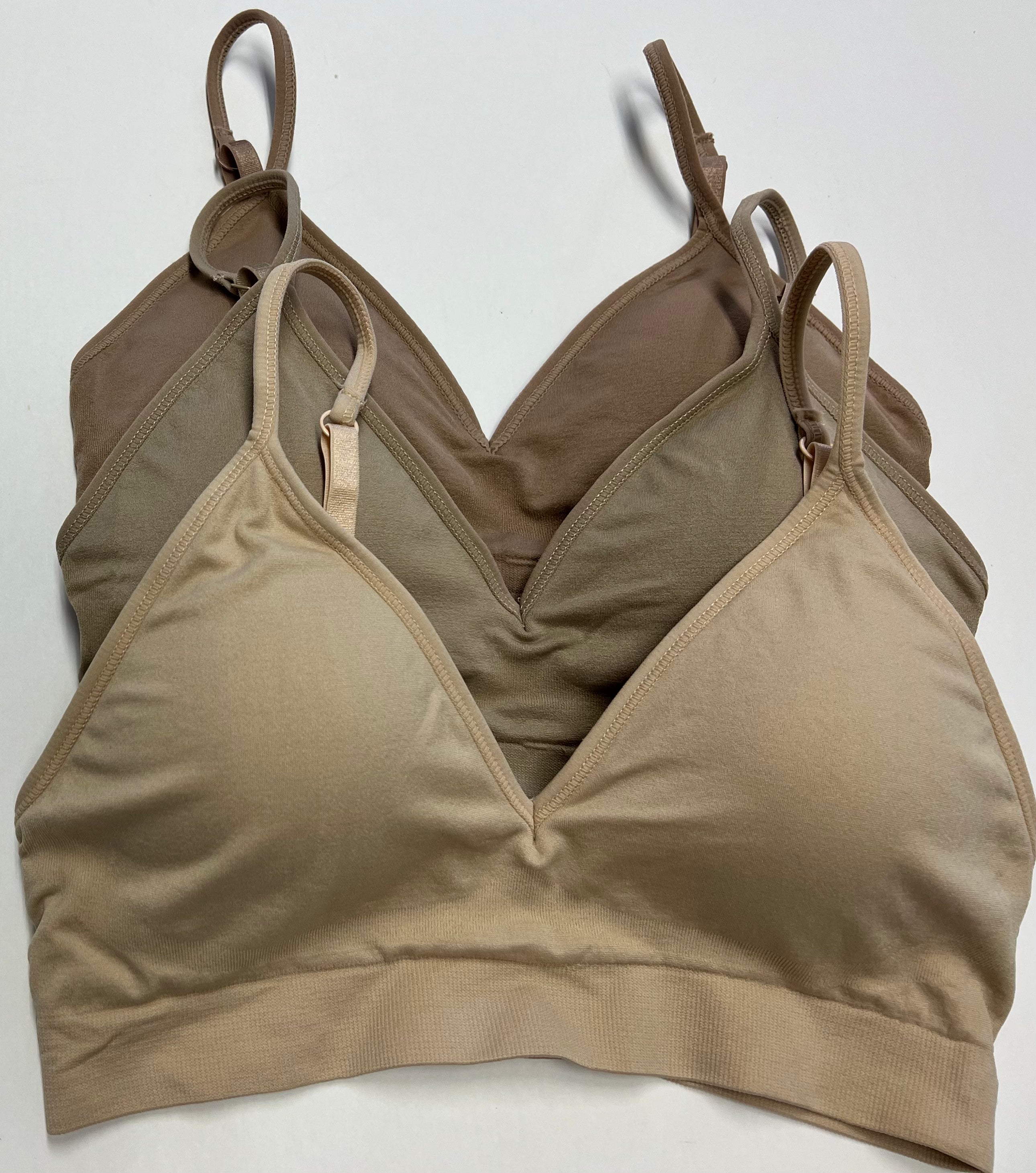 V-Front Adjustable / Convertible Straps Padded Bra